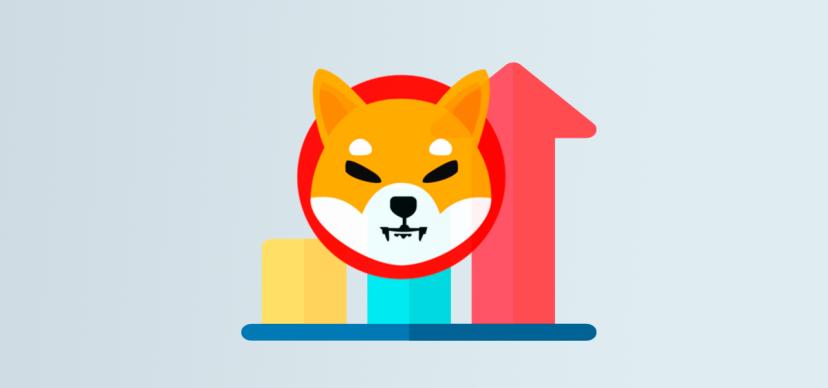 Shiba Inu token increased in value by 52% overnight